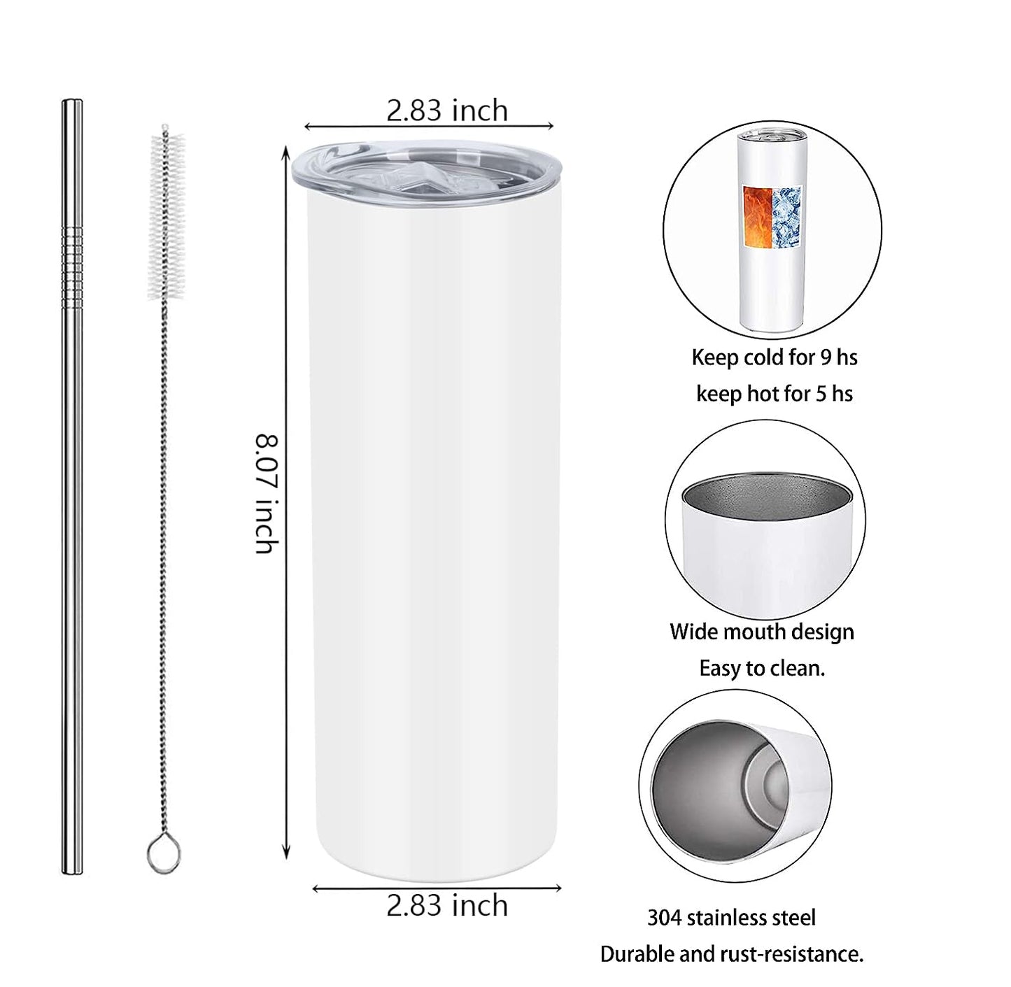 Just a Silly Goose Tumbler Stainless Steel Insulated 20oz
