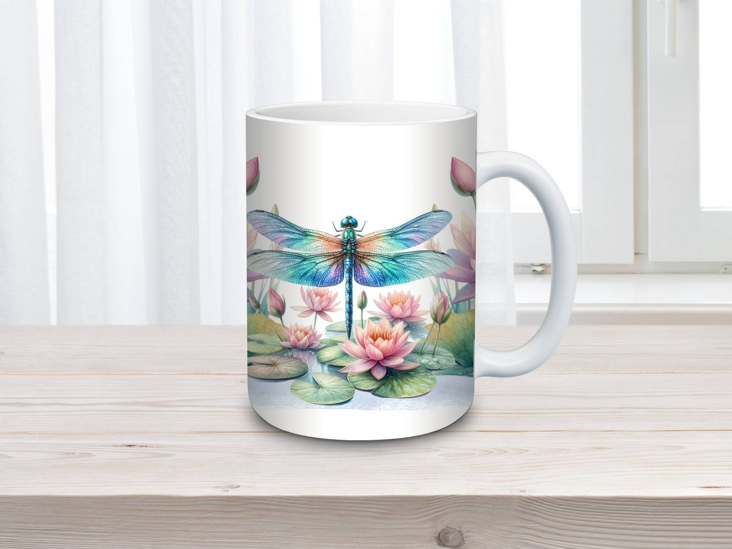 DragonFly Mug - 15oz Ceramic Coffee Cup
