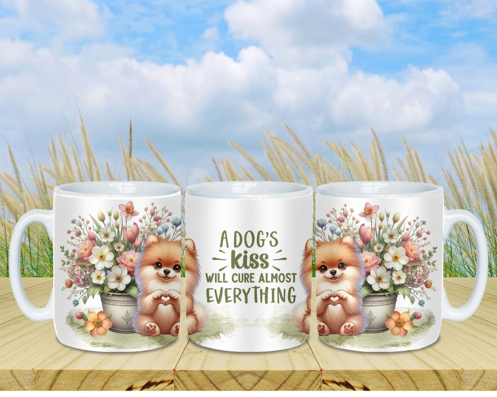 Dog Pomeranian Mug - Ceramic Coffee Cup