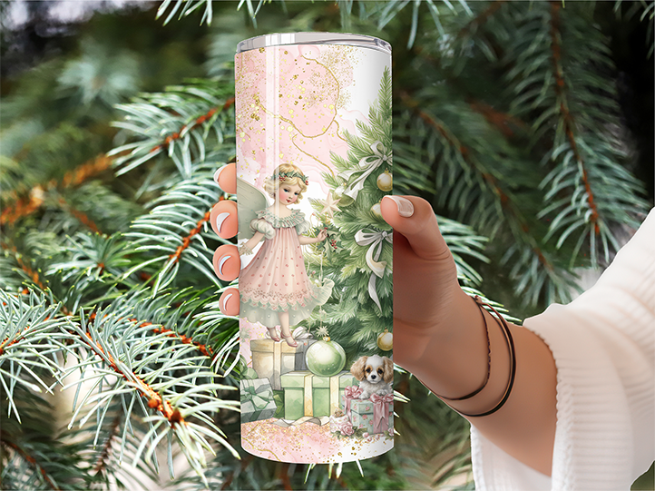 Victorian Christmas Tumbler Decorating the Tree