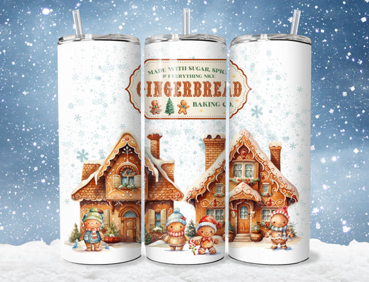 Christmas Gingerbread House Holiday Tumbler