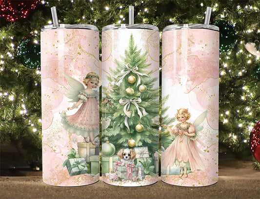 Victorian Christmas Tumbler Decorating the Tree