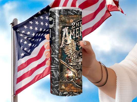 Patriotic 2nd Amendment Tumbler