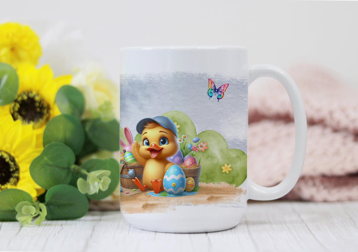 Easter Mug - Baby Chicks - Ceramic Mug - Coffee Cup - Drinkware