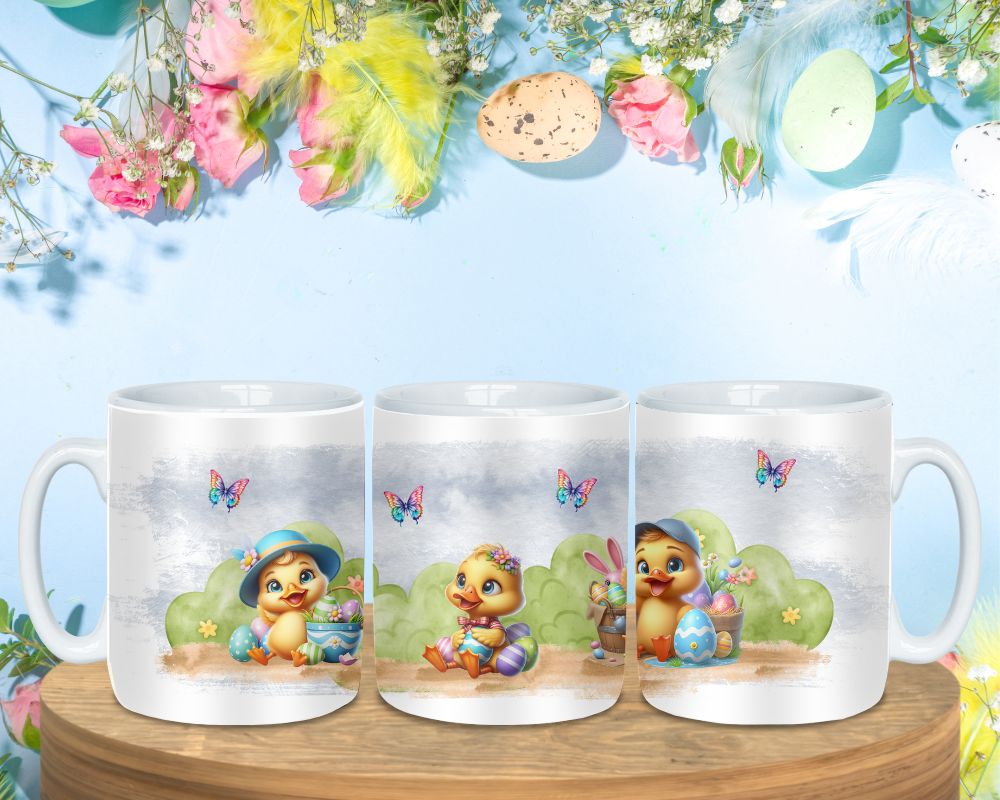 Easter Mug - Baby Chicks - Ceramic Mug - Coffee Cup - Drinkware