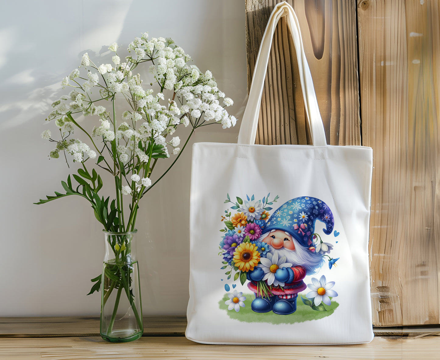 Gnome Canvas Reusable Tote Bag - Personalize It!