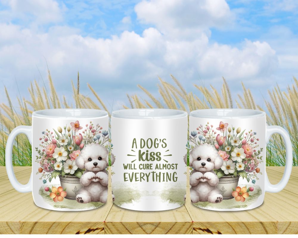 Bichon Dog Mug - Puppy Ceramic Coffee Cup