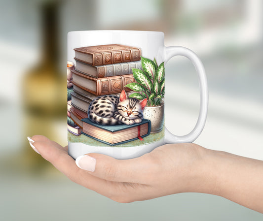 Cat Mug - Kitten Ceramic Coffee Cup