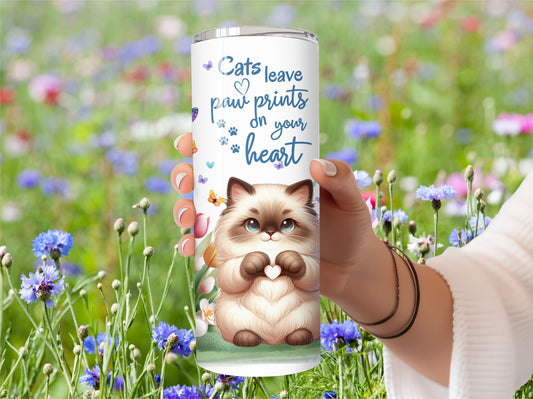 Cat tumbler - Stainless Steel Vacuum Sealed  Fluffy kitten Tumbler with Lid and Straw -11