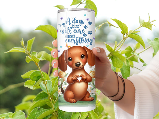 Dachshund Tumbler Pet Puppy Dog - Stainless Steel Vacuum Sealed Tumbler Cup