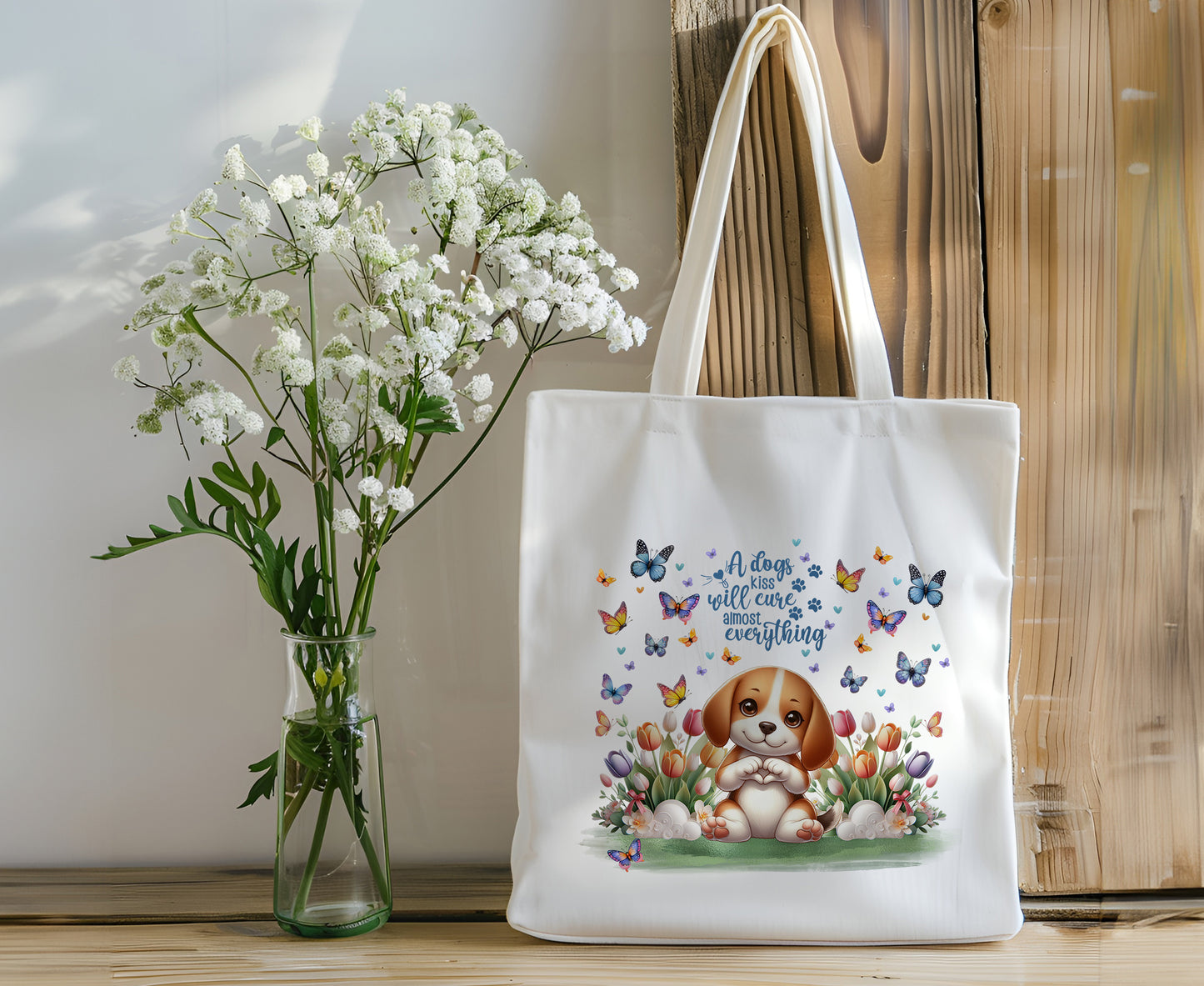 Dog Canvas Tote Bag - Beagle