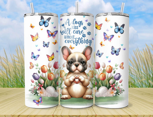 Dog Tumbler French Bulldog Pet Puppy Dog - Stainless Steel Vacuum Sealed Tumbler Cup