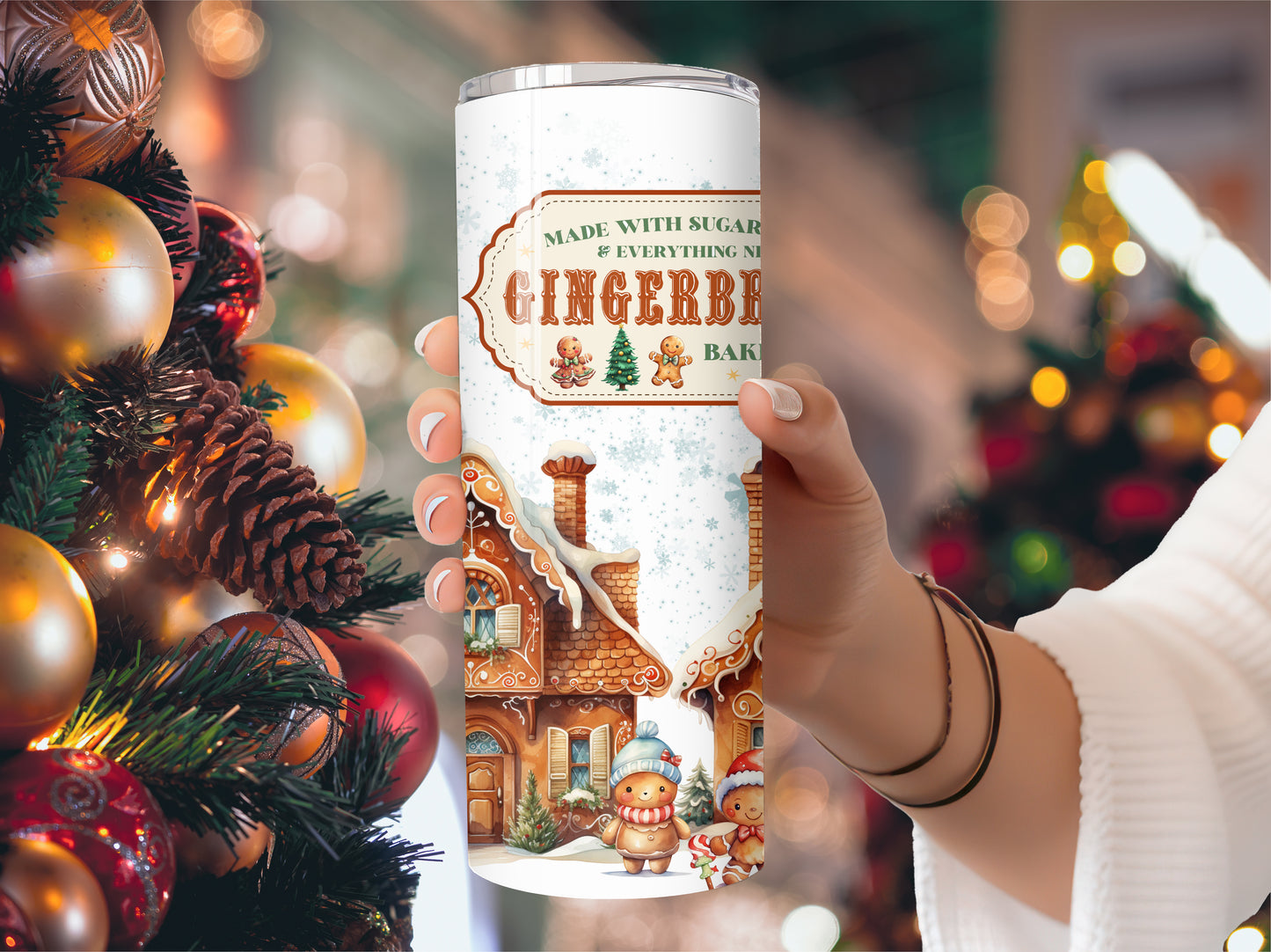 Christmas Gingerbread House Holiday Tumbler