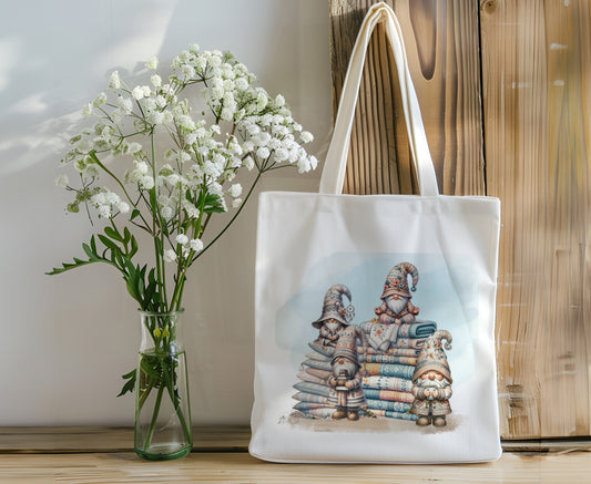 Gnome Canvas Tote Bag - Hygge Gnomes - Personalize It!