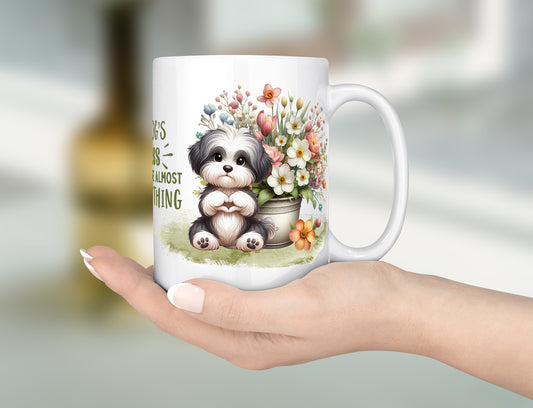 Cute Dog Mug - Ceramic Coffee Cup