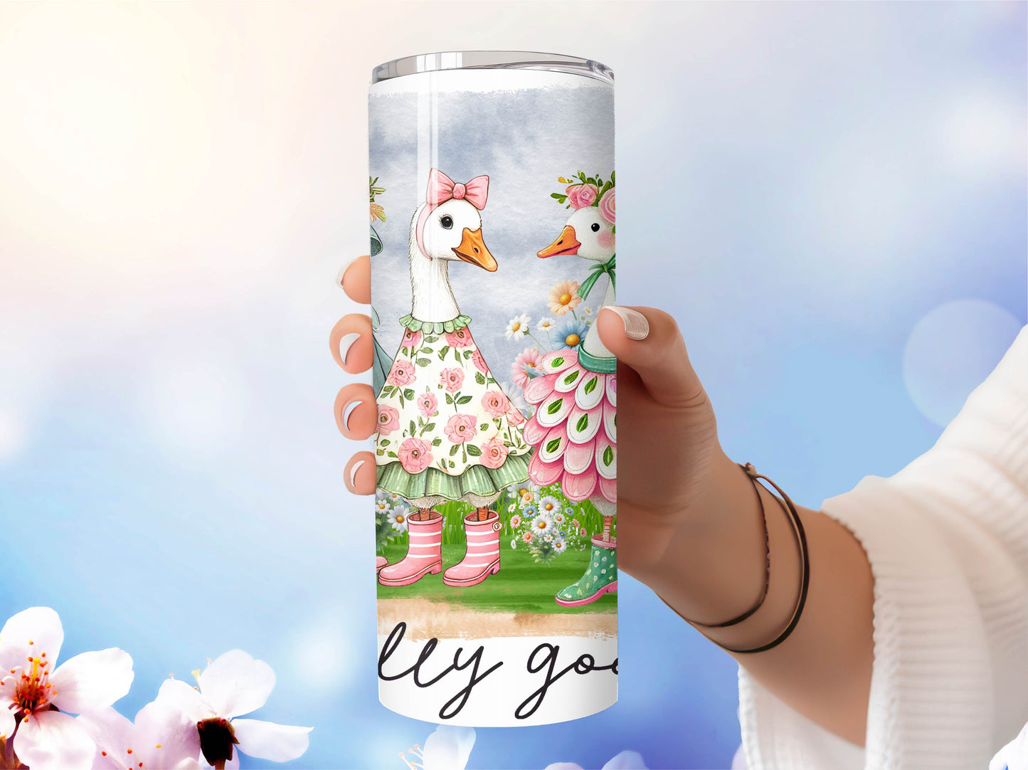 Just a Silly Goose Tumbler Stainless Steel Insulated 20oz