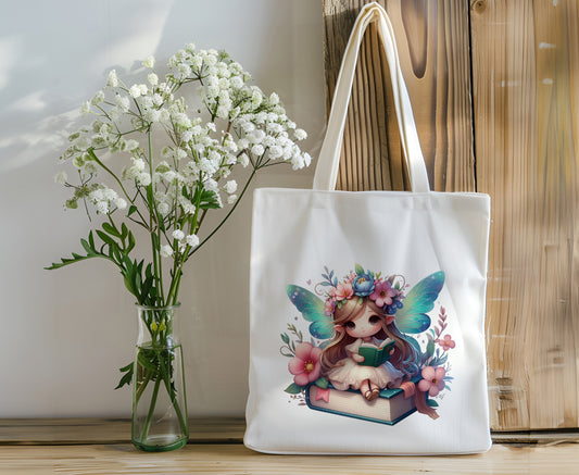 Reusable Tote Bag - Fairy and Story Books - Personalize It!