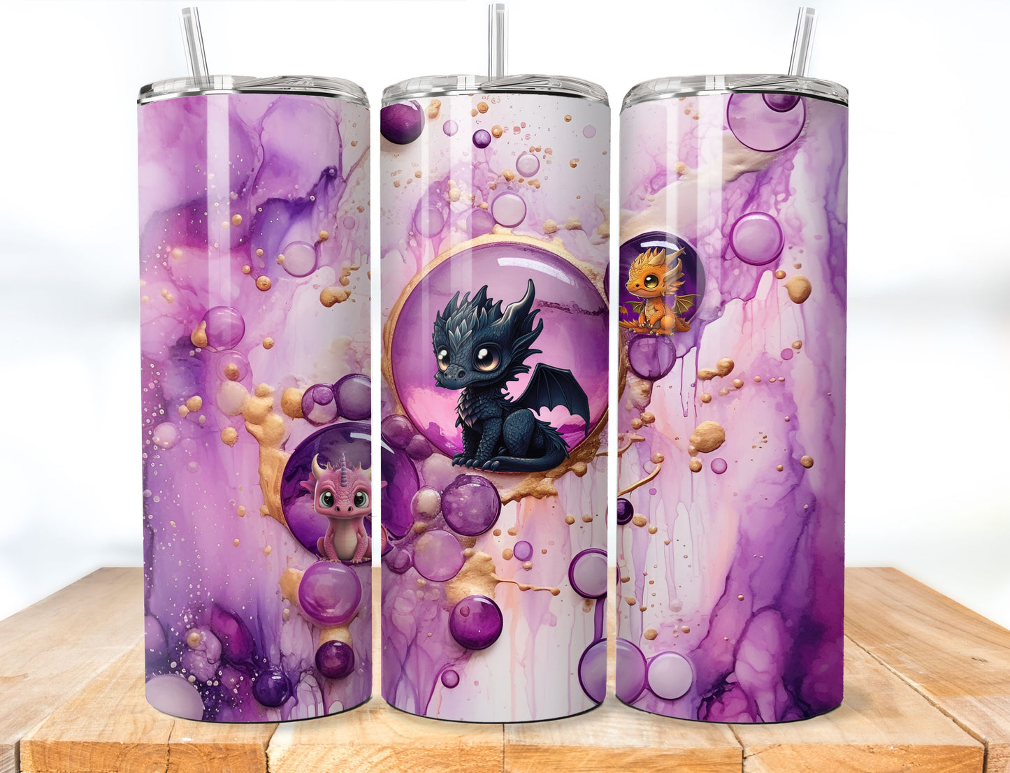 Dragon Fantasy Tumbler 20oz Stainless Steel Tumbler