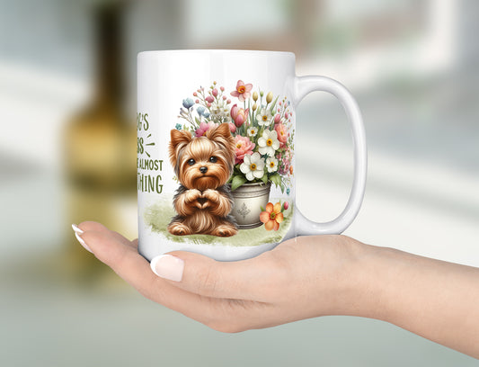 Yorkie Dog Mug - Ceramic Coffee Cup