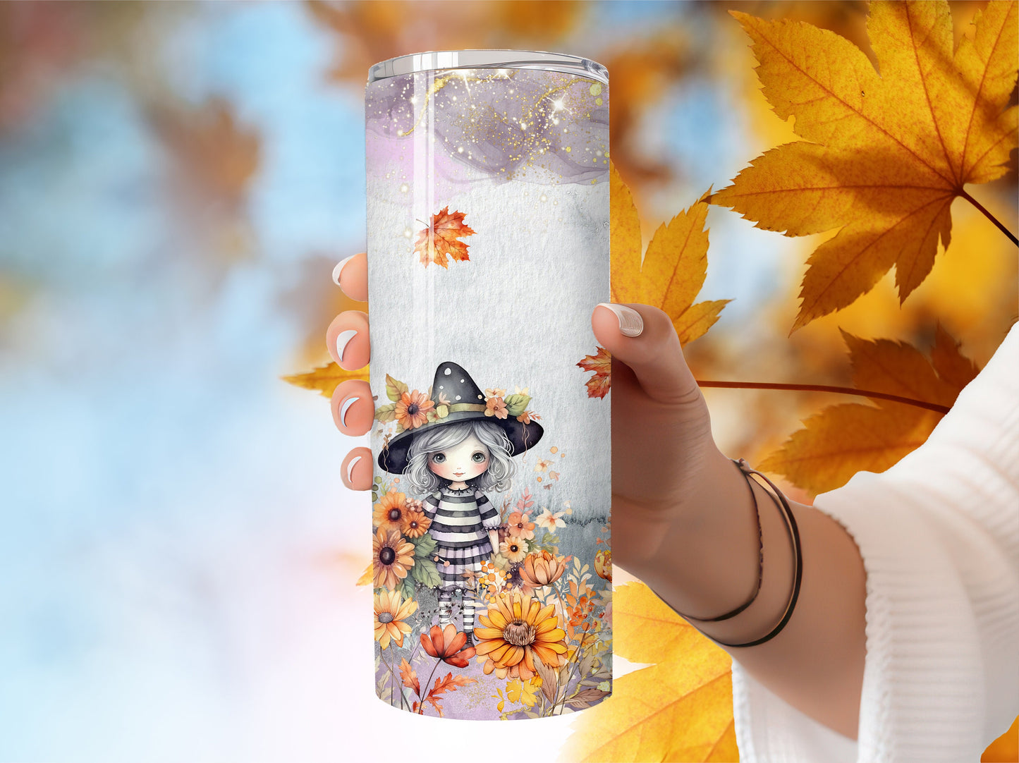 Cute Little Witches Tumbler 20oz Stainless Steel Vacuum sealed Tumbler