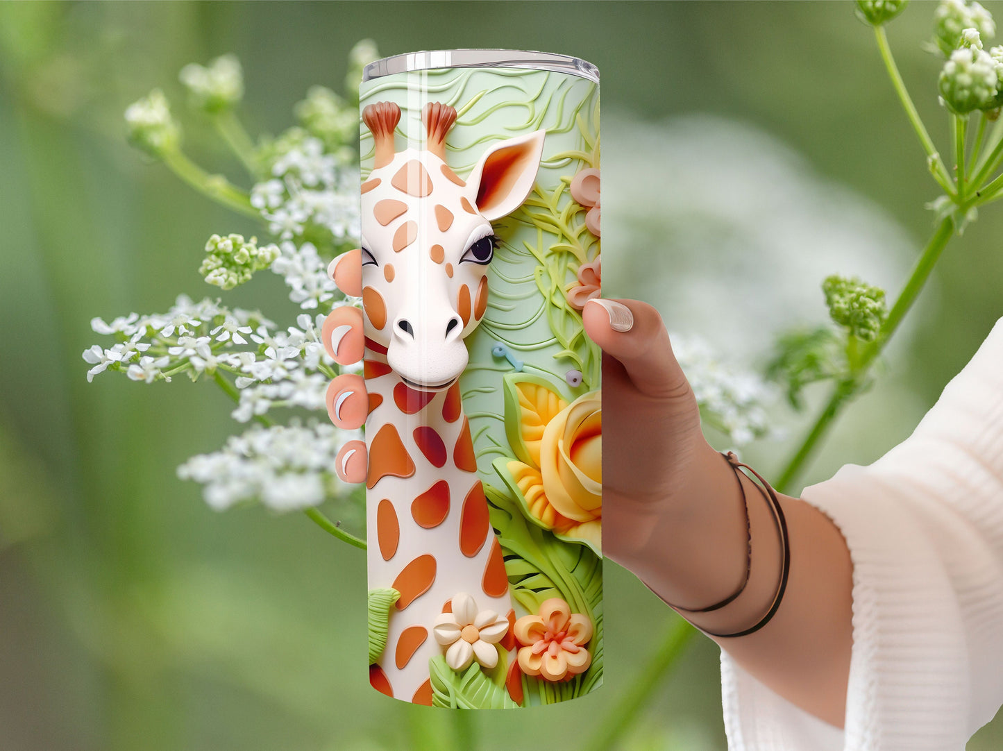 Giraffe 20oz Stainless Steel Tumbler